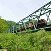 鉄橋を渡るトロッコ列車