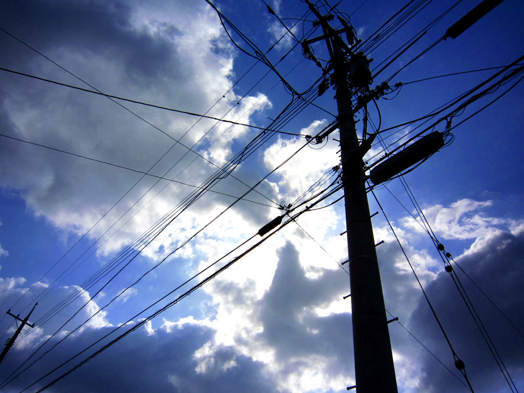 登校中の空