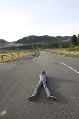 なにかを撮ってる人