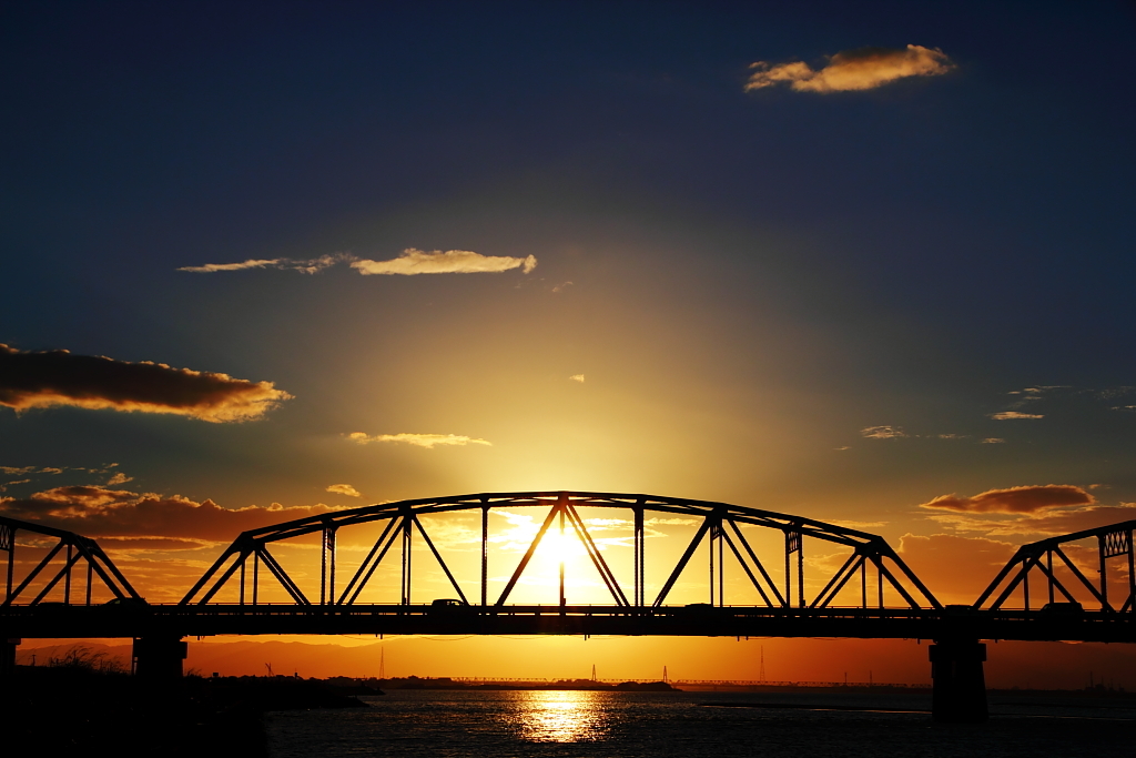 橋×夕日×休日 2010-07-18