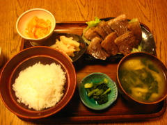 シカ肉の定食なんだよ
