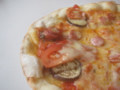 ゲレンデで食べる石釜ピザ