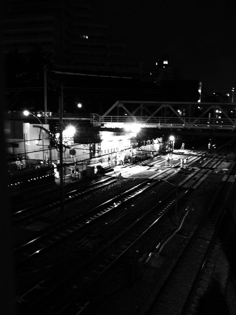 深夜工事