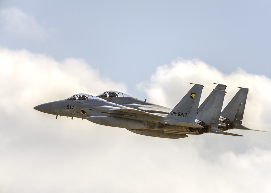 小松基地-予行-F-15