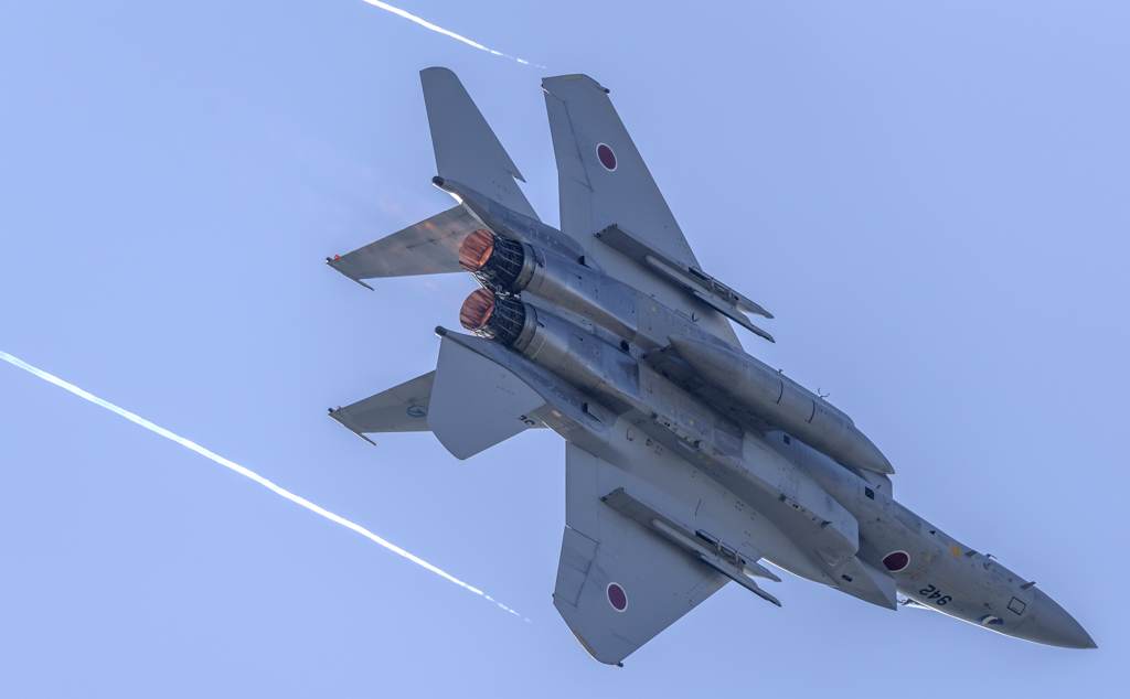岐阜基地航空祭-F-15 逆光
