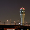 セントレア夜の管制塔