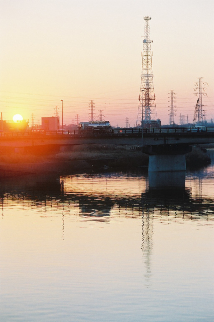 夕日