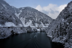 冬の庄川峡④