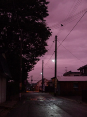 前線の夕暮れ