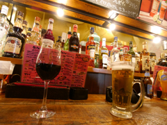 ワインと、ビールと。