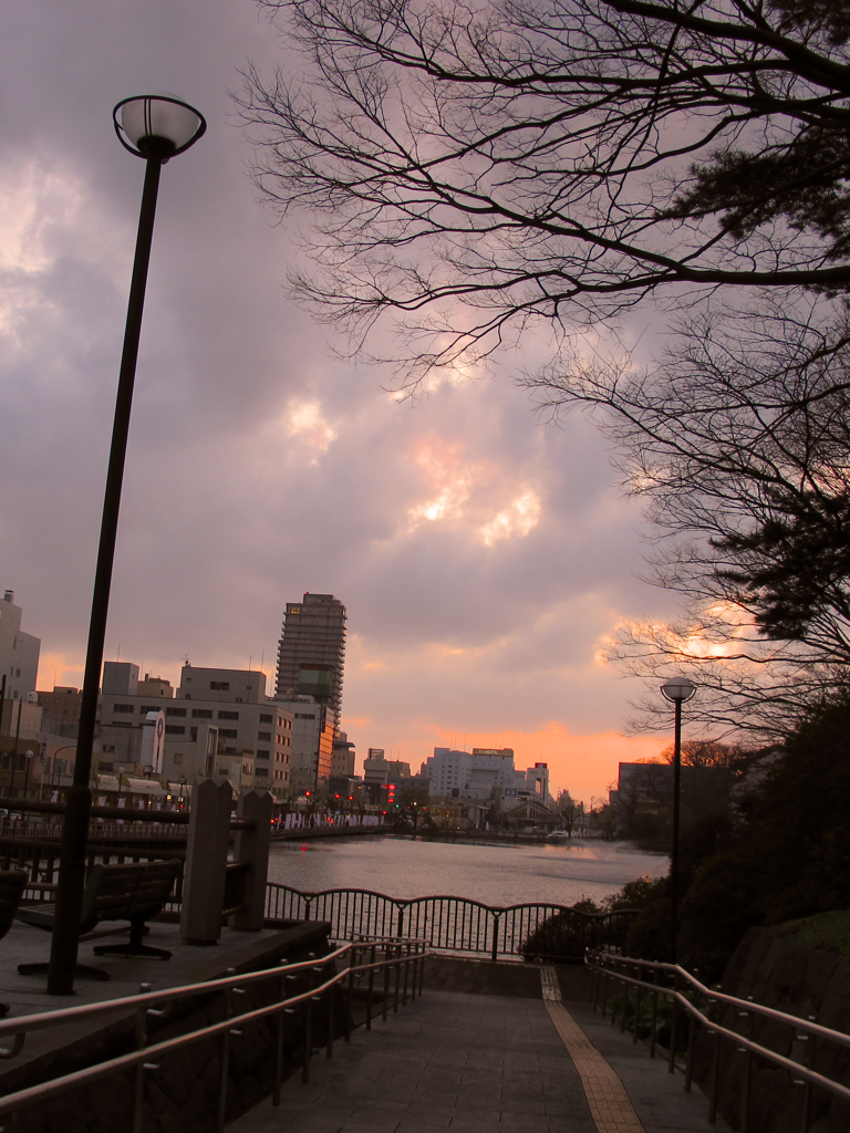 広小路夕景