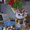 古物屋のレジで