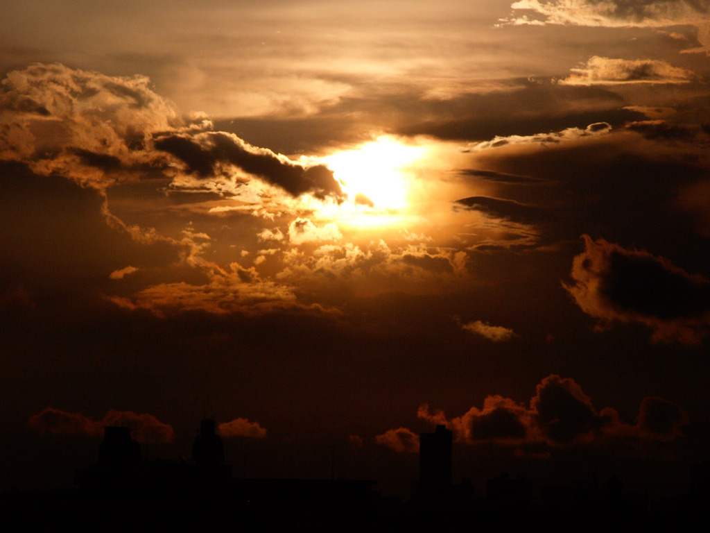 夕日