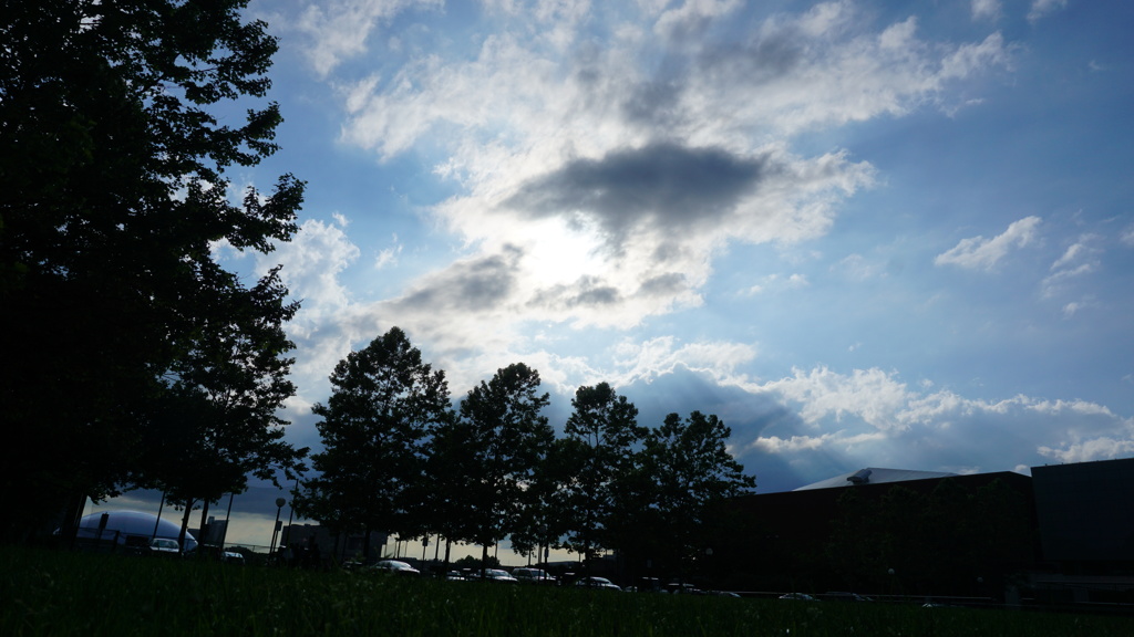 雨上がりの雲。　