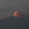 夕日に映る雲