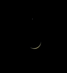 月と金星