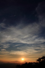 美の山公園の夕日_1