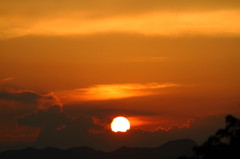 美の山公園の夕日_2
