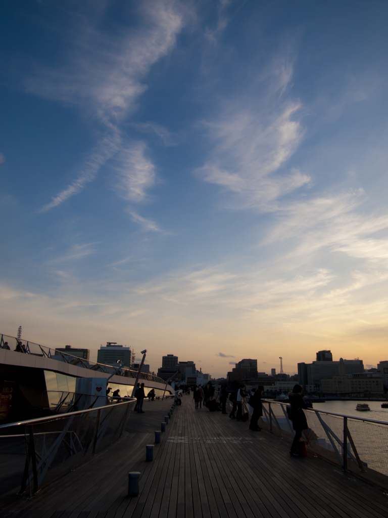 昇る夕空