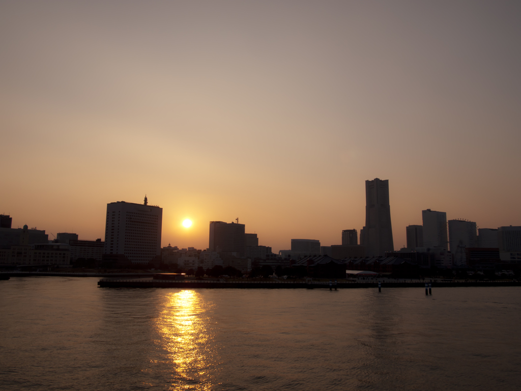 優しい夕日