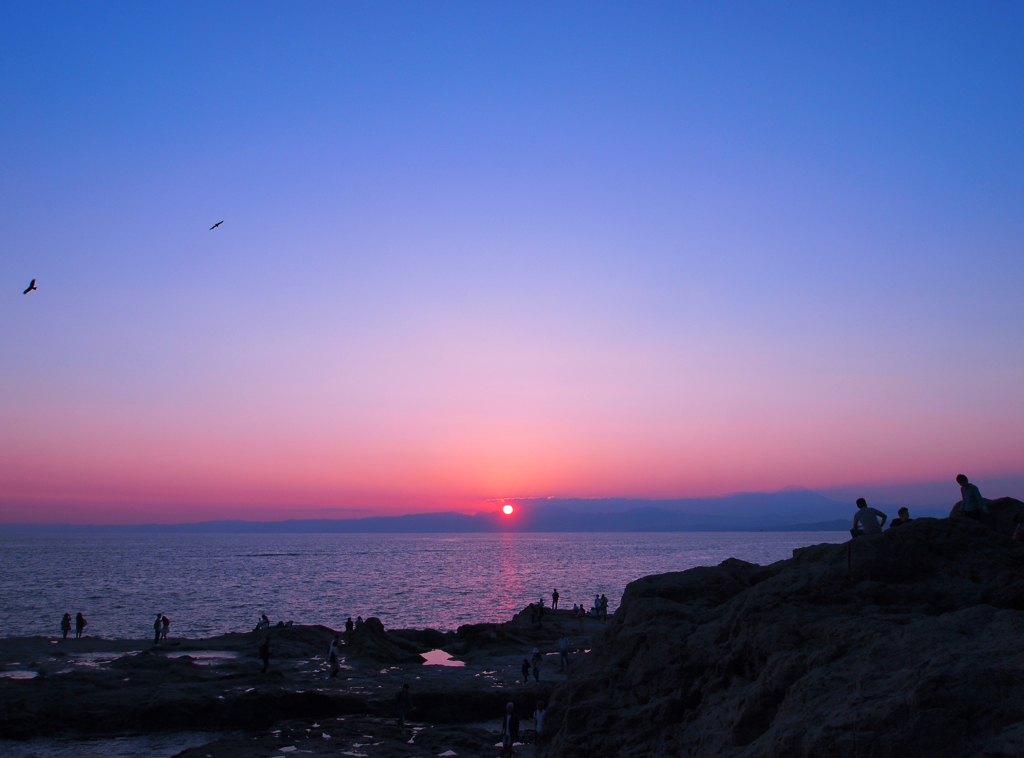 夕暮れの瞬間