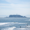 江ノ島の浮かぶ海