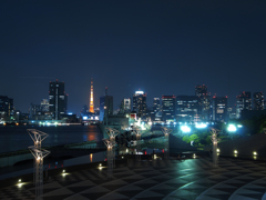 東京タワーのある夜景