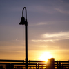 見つめる夕日