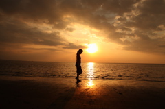 夕逆光