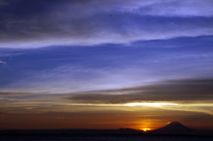 富士山と夕焼け