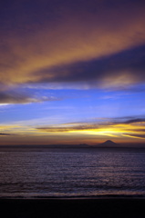 富士山と夕焼け