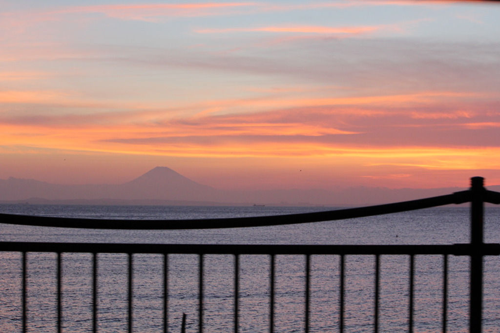 保田の夕日