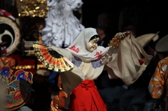 郡上八幡春祭り　無形文化財太神楽の奉納