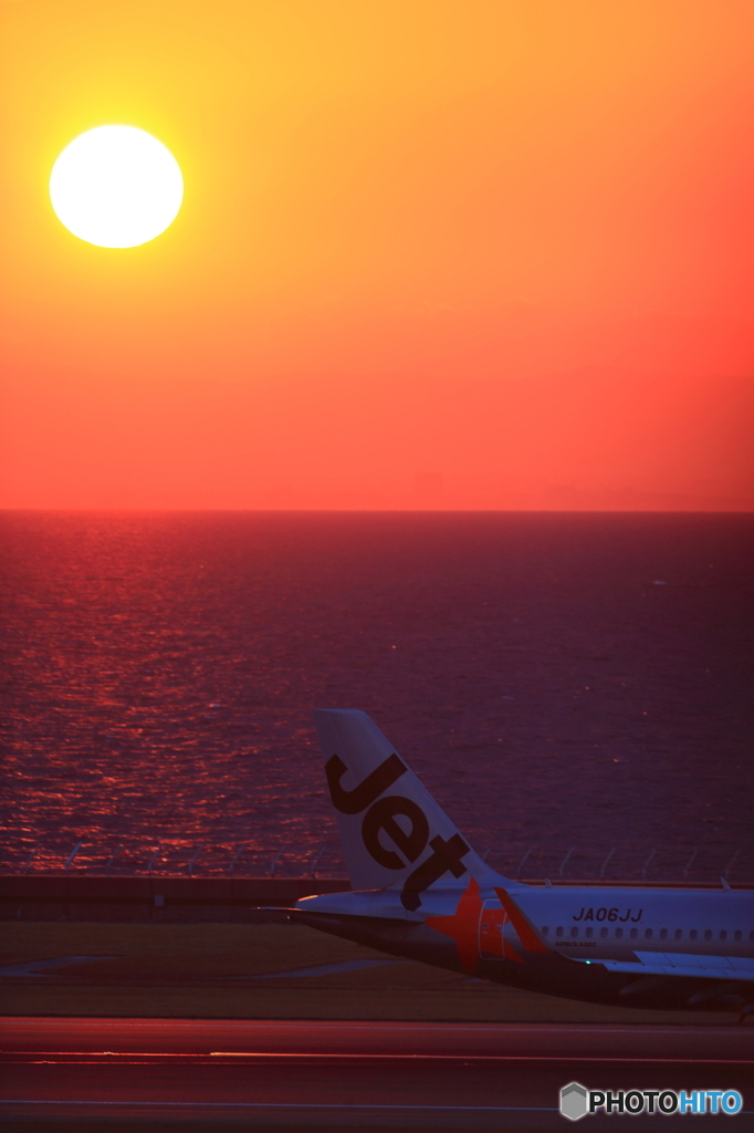 セントレア夕景