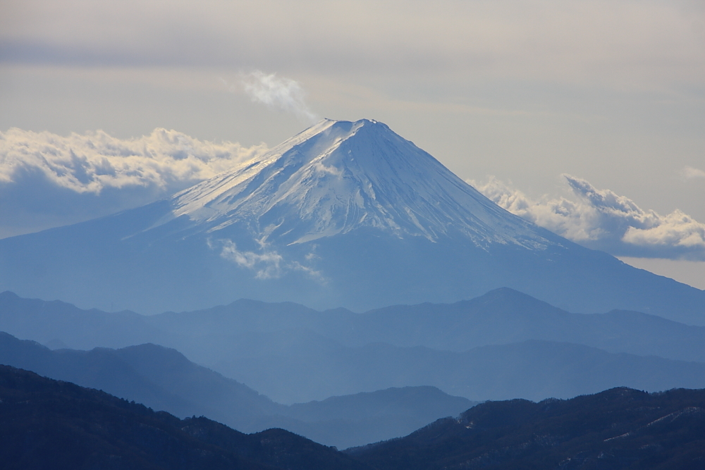 新春の富士