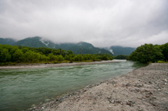 雨の大正池