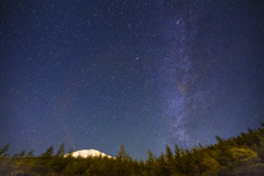 初冠雪の富士山