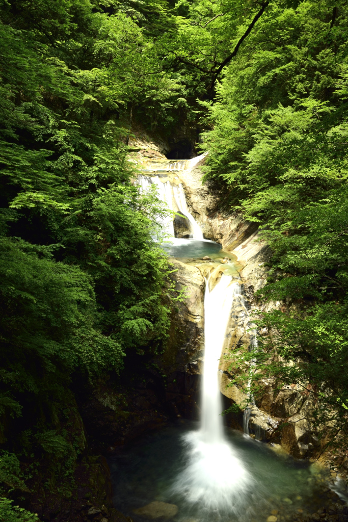 初夏の滝