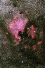 白鳥座　北アメリカ星雲とペリカン星雲