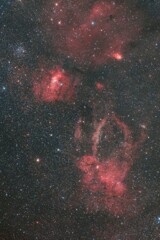 クワガタ星雲、バブル星雲、M52