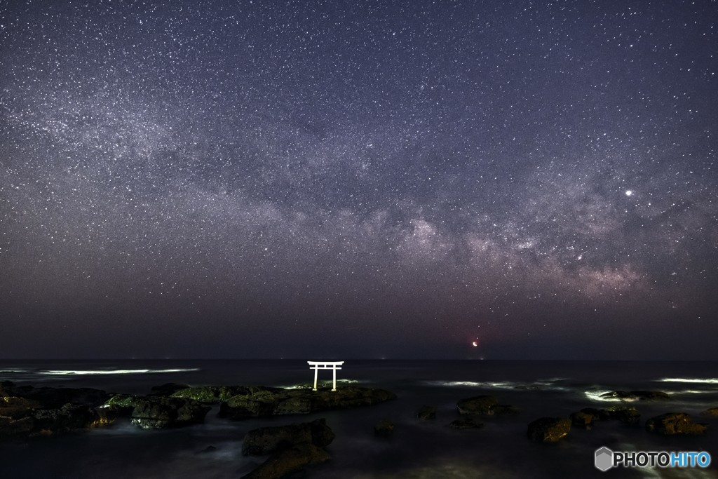 月と天の川