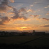 仙台平野の夕焼け