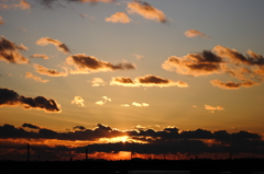 ２００９年最後の夕日。