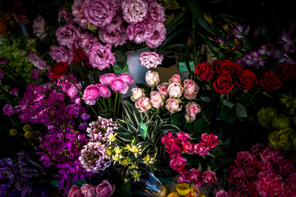 交差点の花屋