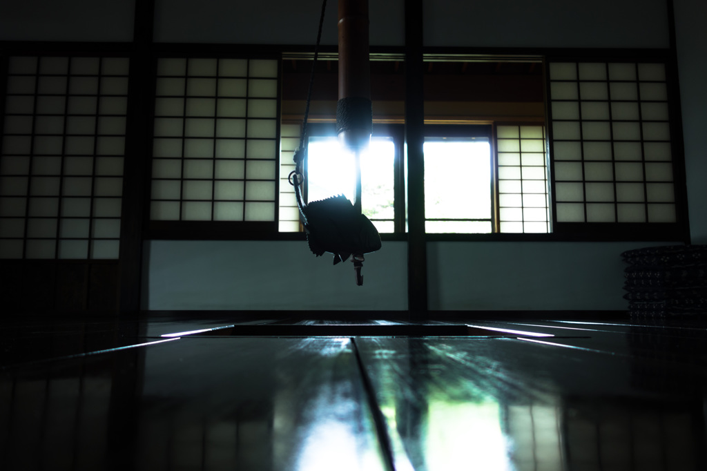 囲炉裏のある部屋