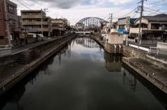 運河のある町