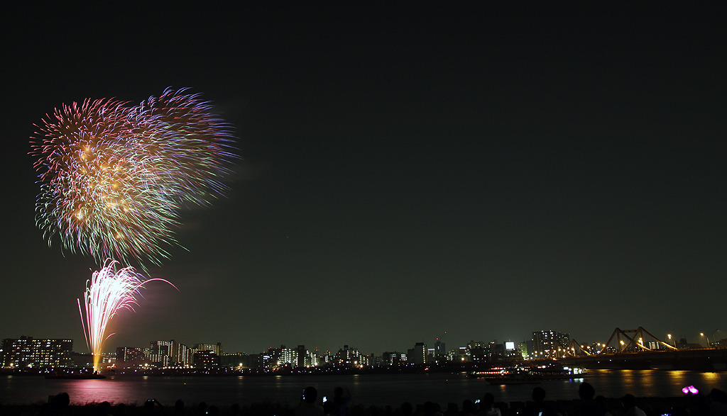 荒川の花火