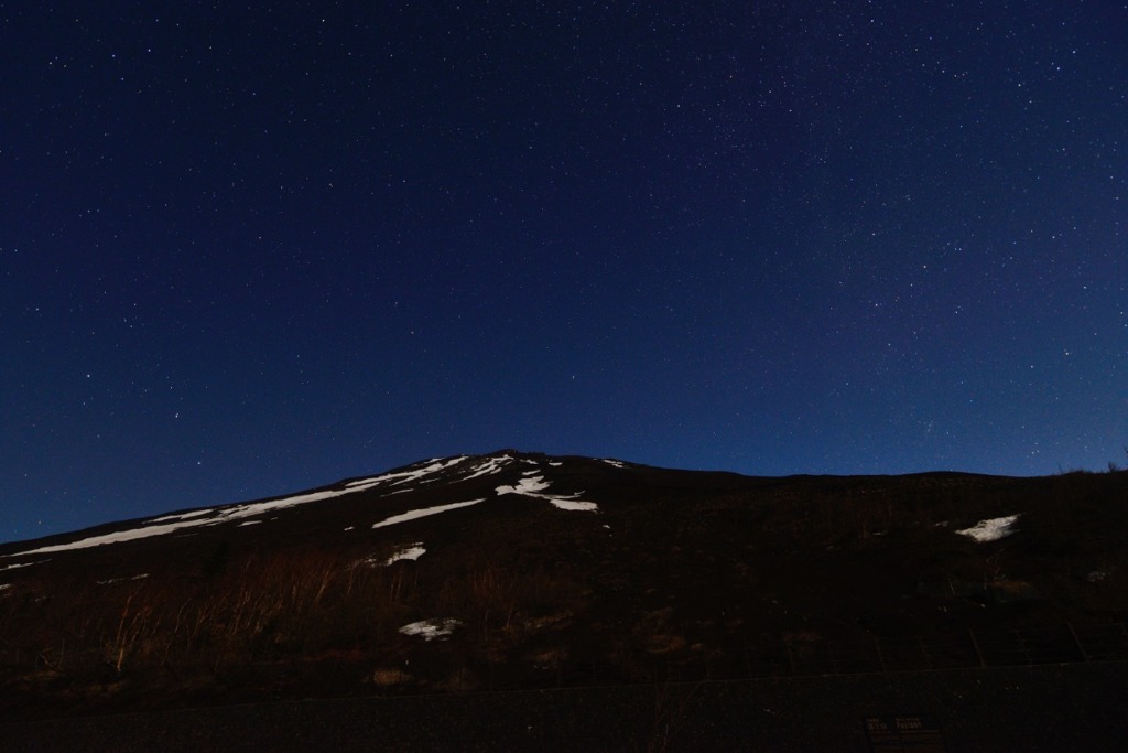 富士山と星空