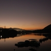 湖の夕暮れ