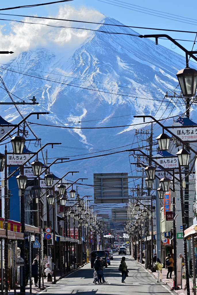 町中の富士山